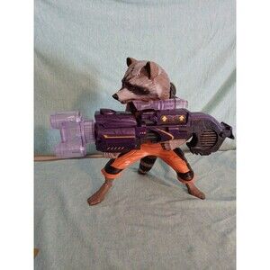 Guardians of The Galaxy Rocket Raccoon Big Blaster Figure. Shoots, Lights.